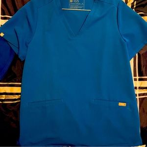 Figs brand scrub top. Royal blue size M